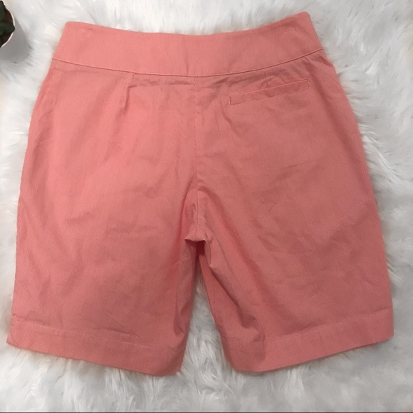 Tail Pink Seersucker Bermuda Golf Shorts-4 - Picture 4 of 8